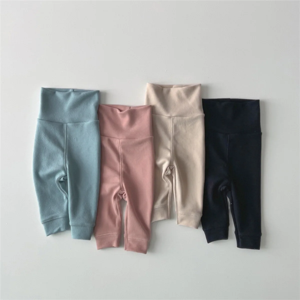 

2025 Autumn New Baby Girl Cotton Leggings Toddler Solid Pants Kids Girls High Waisted Trousers Infant Girl Clothes 0-24M