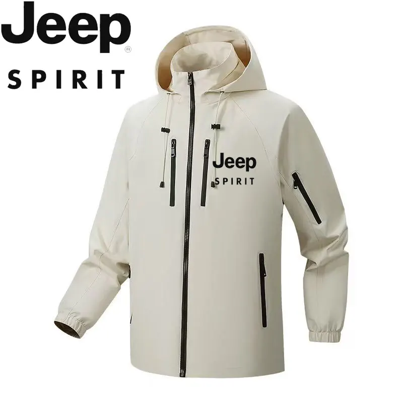 Jeep Brand Premium 2026 New Spring/Autumn Windproof & Waterproof Fashion Unisex Outdoor Jacket