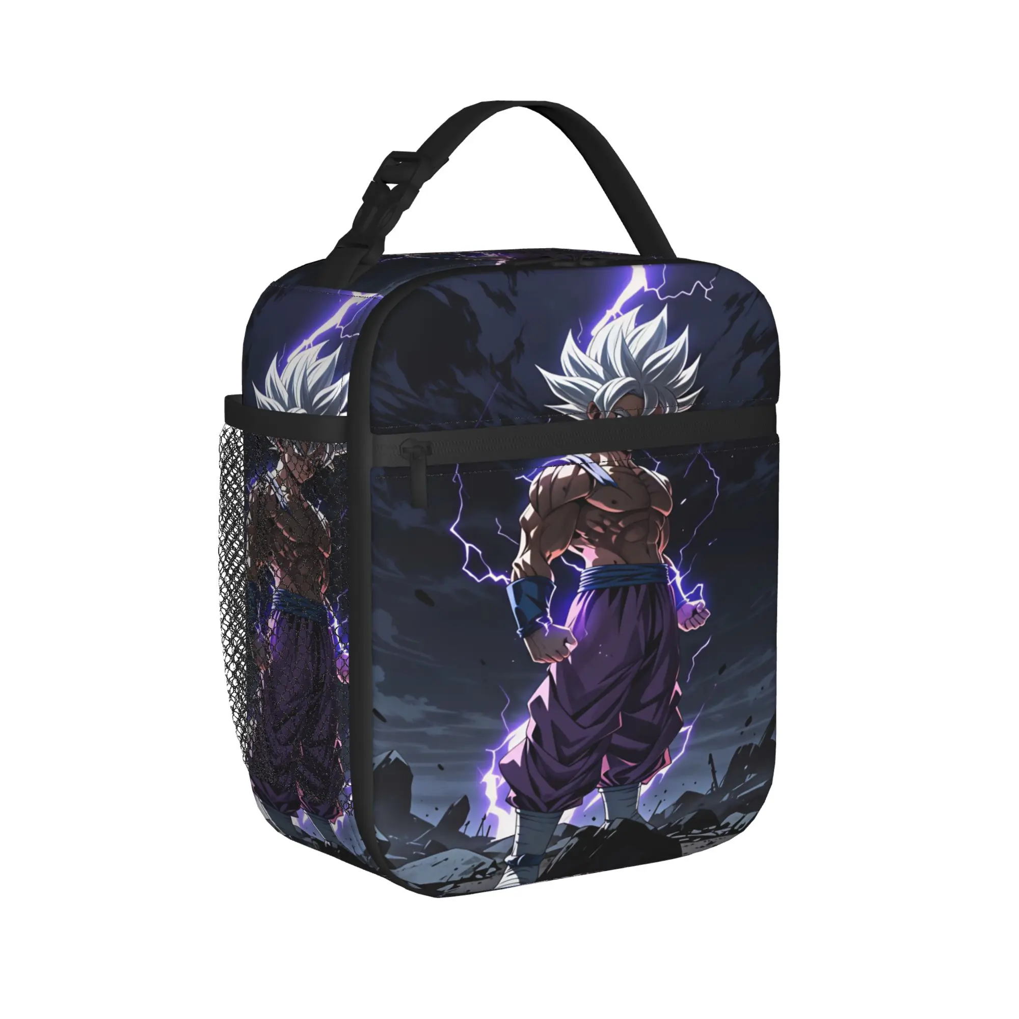Son Goku Lunch Bag Dragons Balls School Lunch Box For Unisex Cute Print Tote Food Bags Waterproof Convenient Cooler Bag