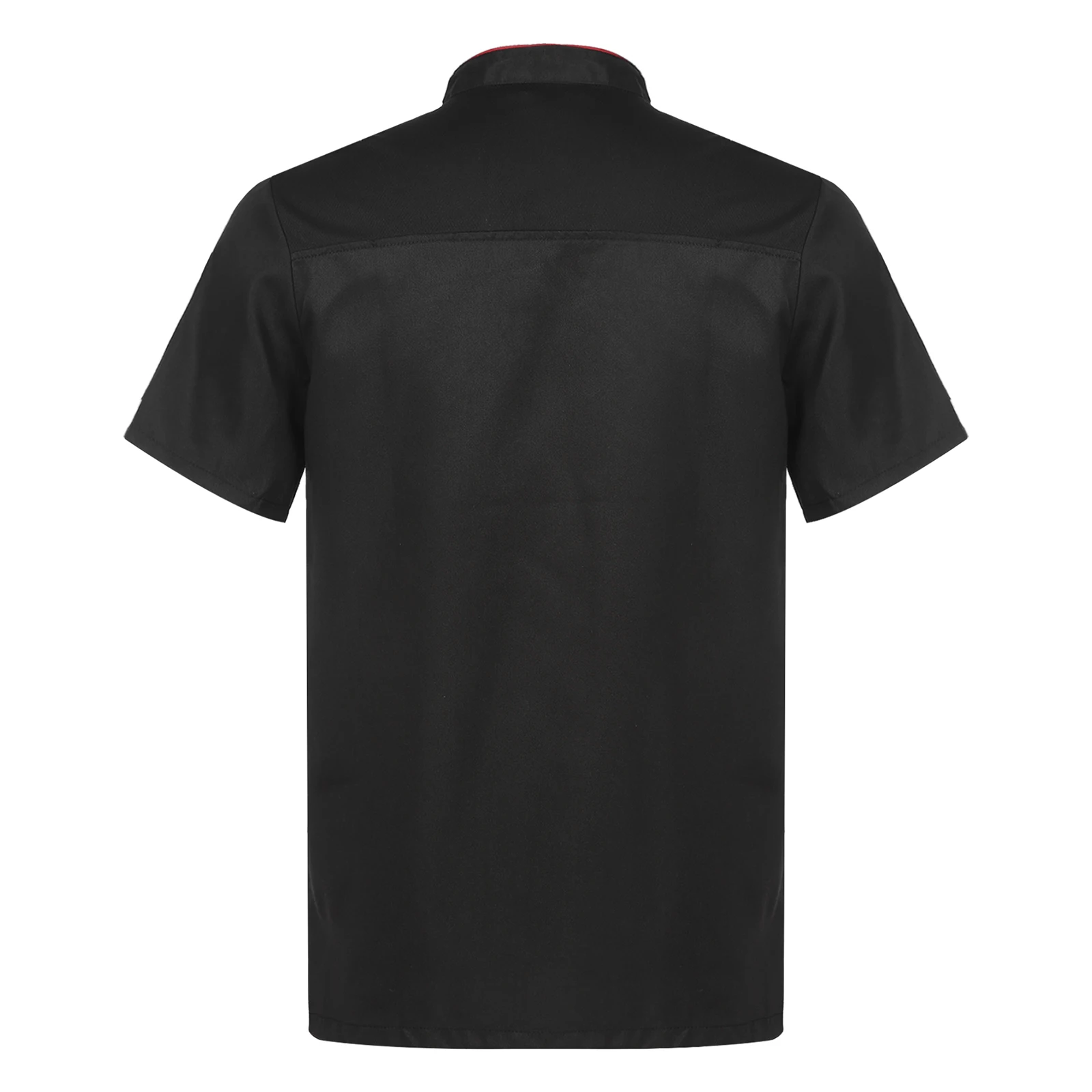 Heren Chef-Shirt Werk Uniform Kookjas Chef-Koks Korte Mouwen Bakeshop Tops Met Chef-Muts Set Voor Keuken Foodservice