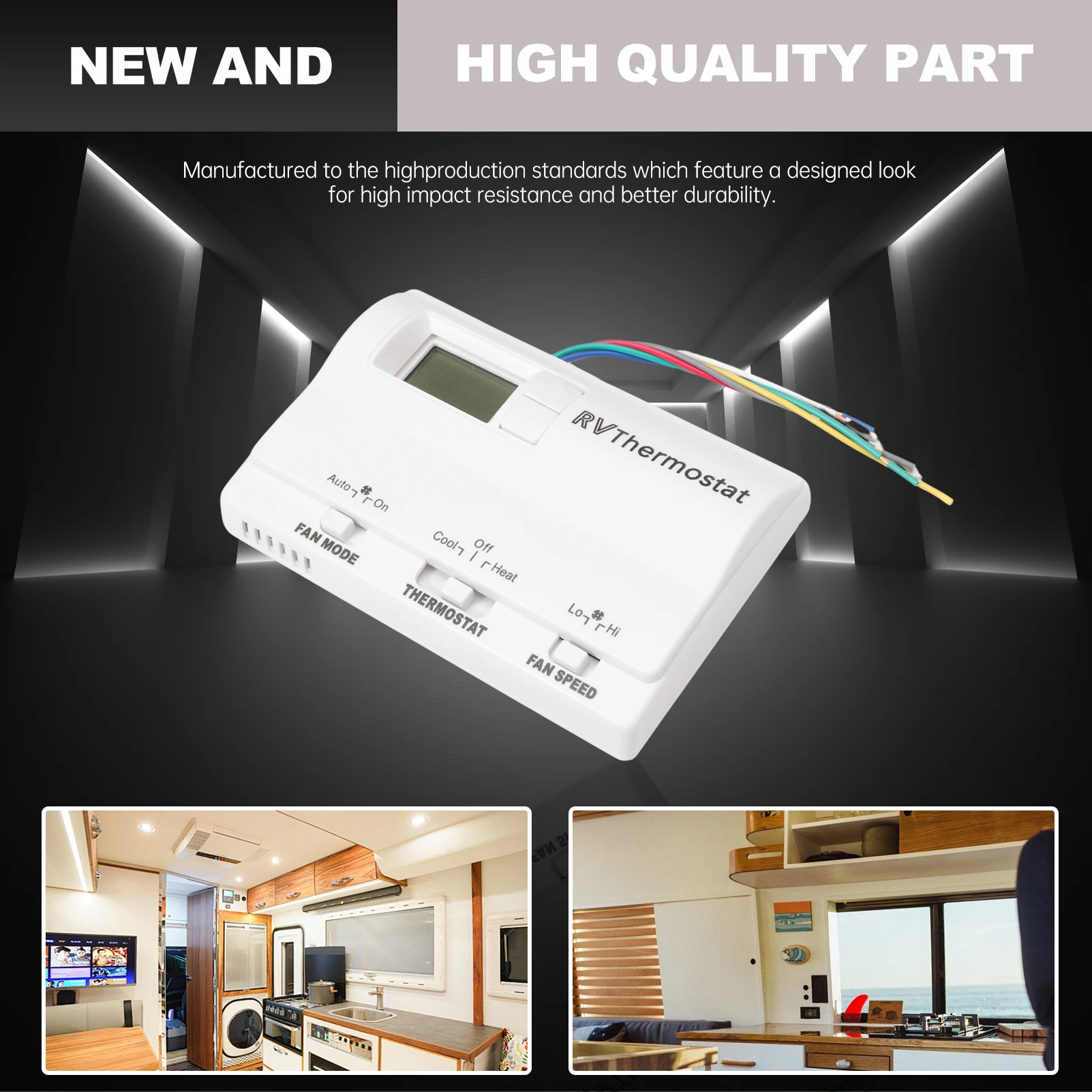 

Цифровой термостат, термостат для автодома, нагрев/холодный T-Stat, настенный, подходит для Coleman 83303862 Mach 8330-336 337 338 339 368 386 83303362