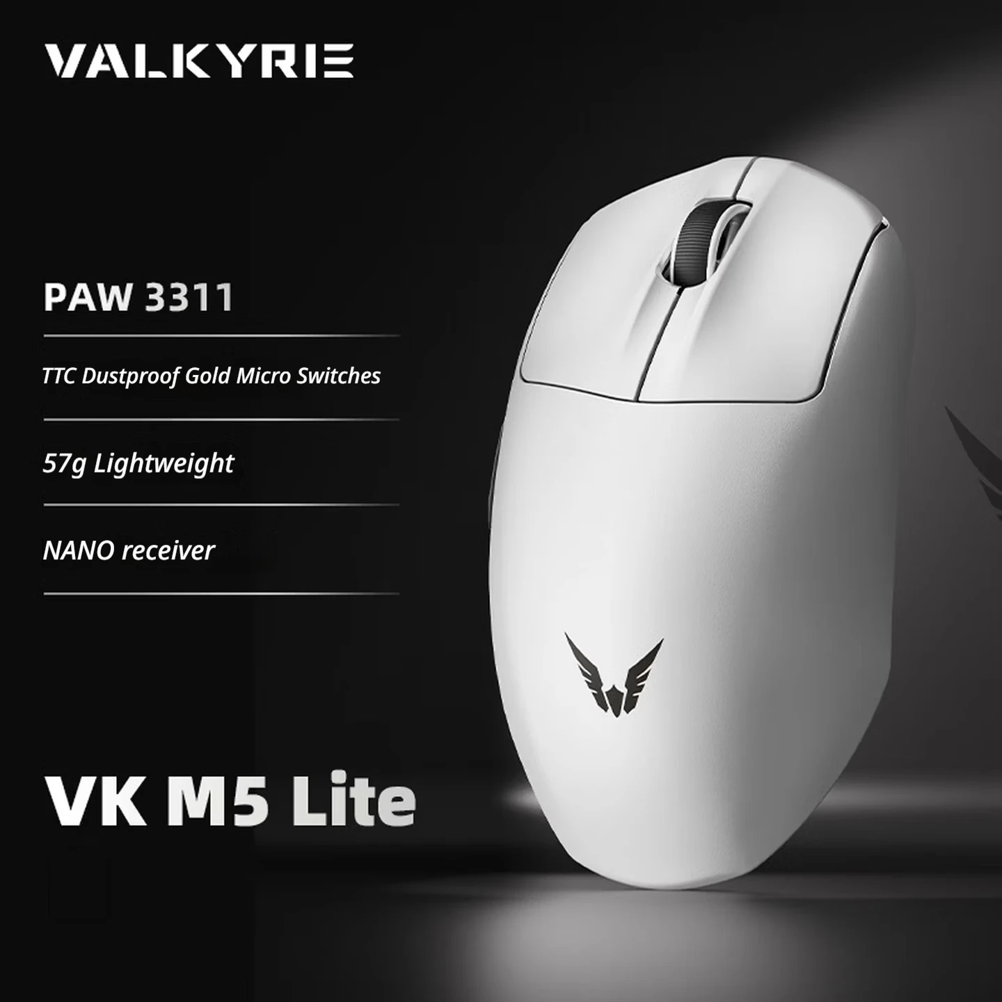 VALKYRIE VK M5 PRO Wireless Mouse Tri-Mode 8K Low Latency Gaming