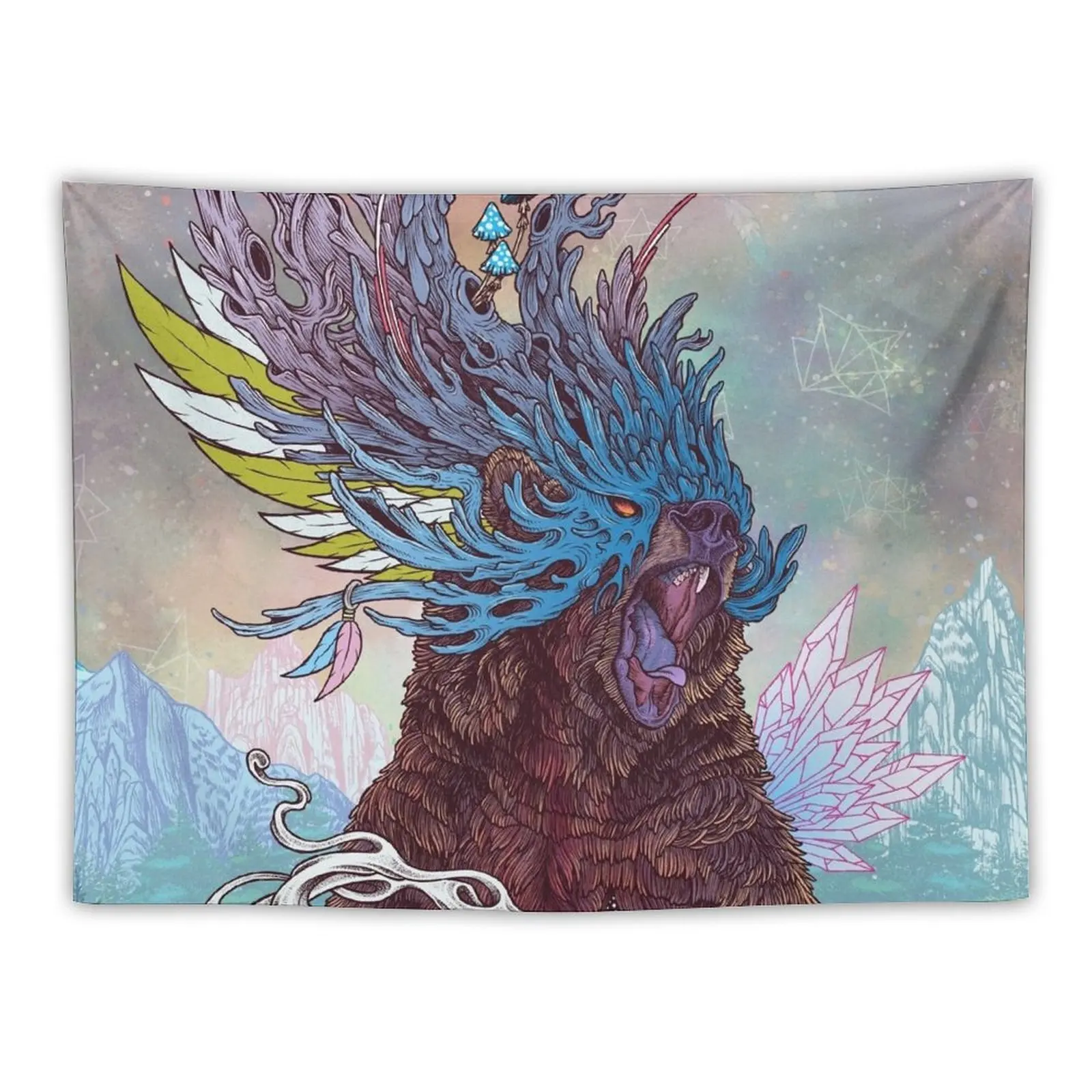 

Journeying Spirit (Bear) Tapestry Decoration Home Room Design Decorations For Room Tapestry