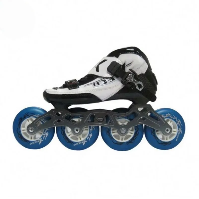 

Professional 4 Wheel Skates New Design Men's Light Emitting Diode Electronic Inline Roller with Brakes Color Tank