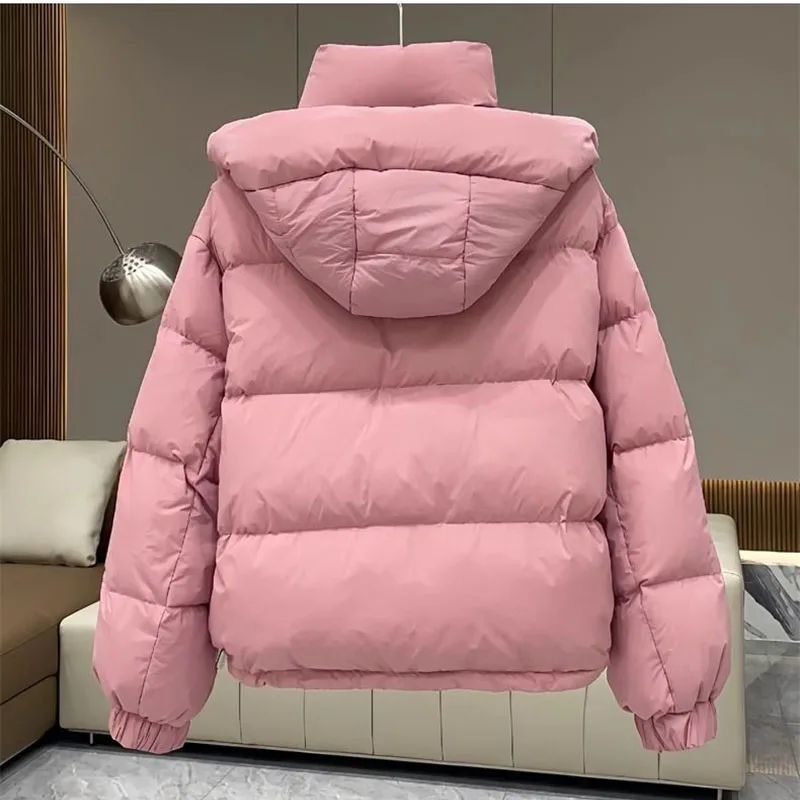 

Femme 2022, элитные парки с капюшоном, верхняя одежда, корейская женская хлопковая стеганая куртка с длинными рукавами, зимняя женская модная пуховая хлопковая куртка