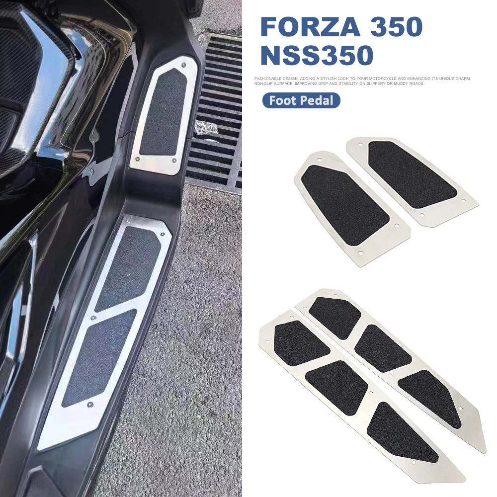 

Foot Pedal Motorcycle Stainless Steel Front Rear Footerst Footboard Step Foot Pegs Pedal For Honda Forza 350 Nss350 Forza300