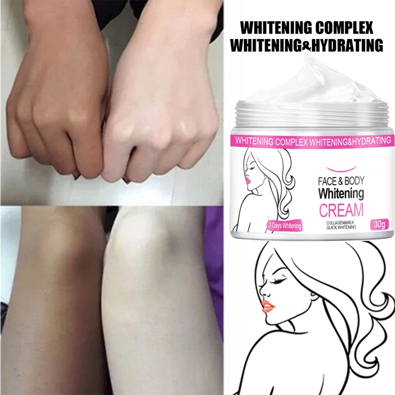 

Body Whitening Cream Underarm Armpit Knee Dark Skin Whitening Bleaching Cream Moisturizing Brighten Body Lotion For Women Men