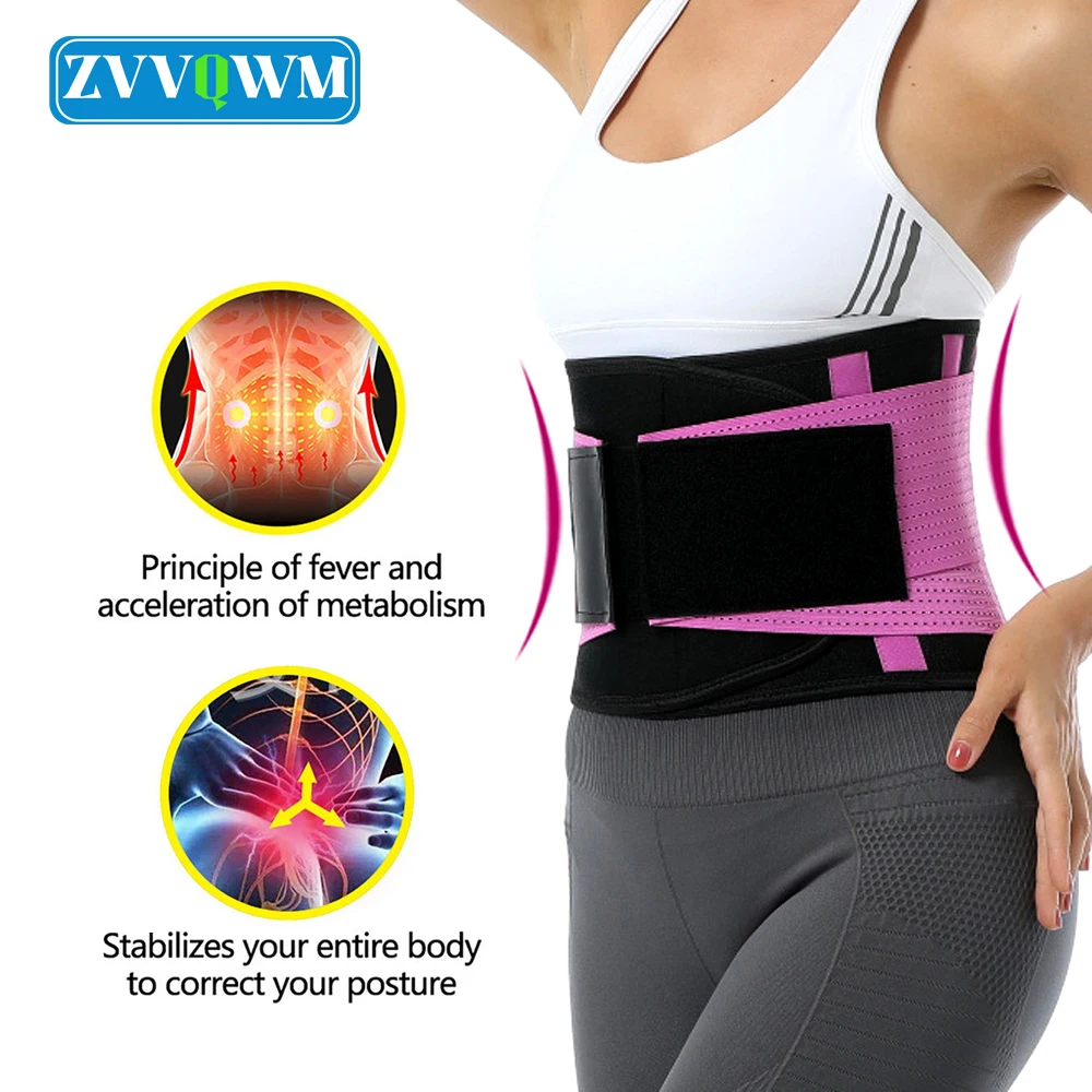 

Waist Brace Back Support Women Men Pain Relief Lower Back Brace Sciatica Herniated Disc Sports Lumbar Back Belt Gym Exercise