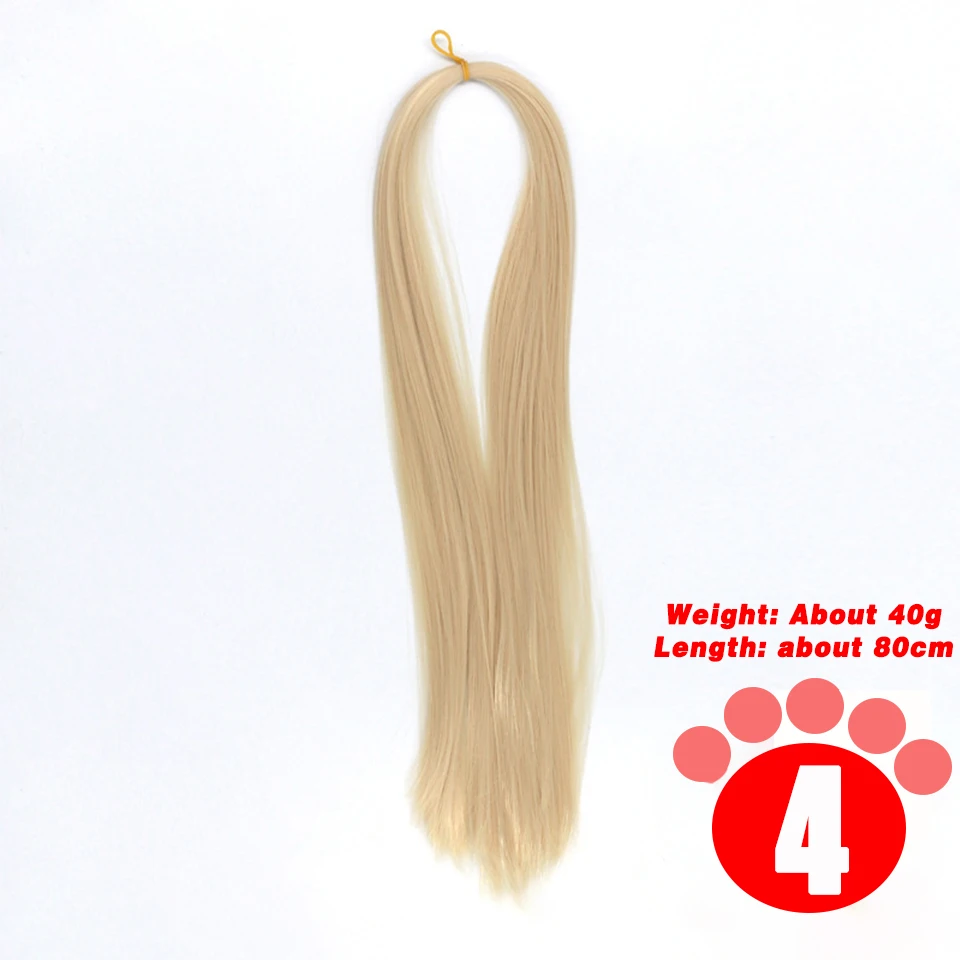 80CM 1/3 1/4 1/6 SD Doll Hair Accessories Salon Ob Heat Resistant Doll Wig Hair Hand Woven Modified DIY Hair Grafting Hair