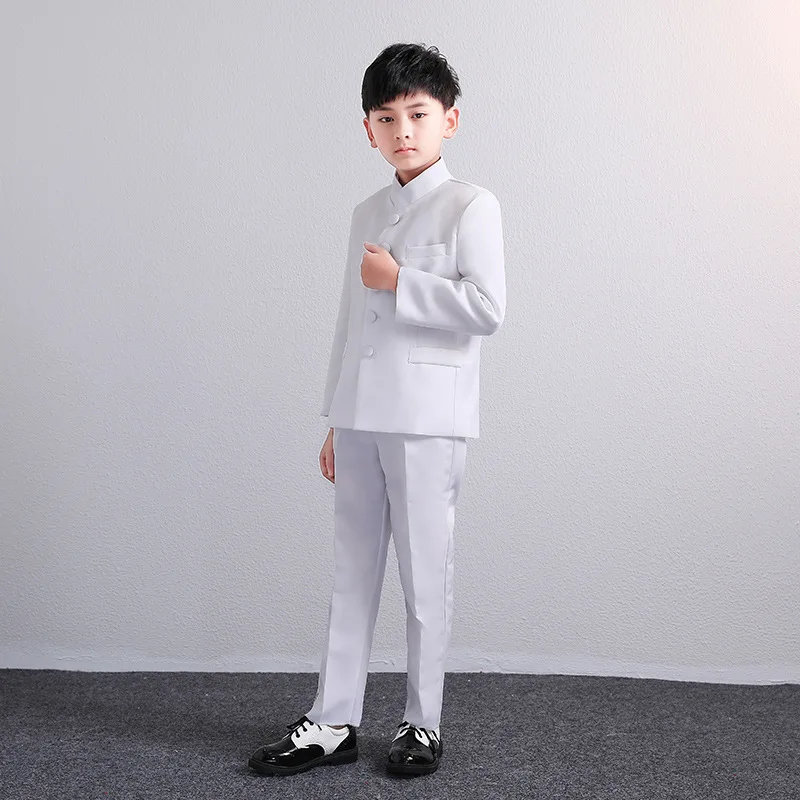 Boys' Chinese Student Clothing Chinese Tang Clothing Chinese Style Children's Shirt June 1st New Year's Day Recitation Clothing