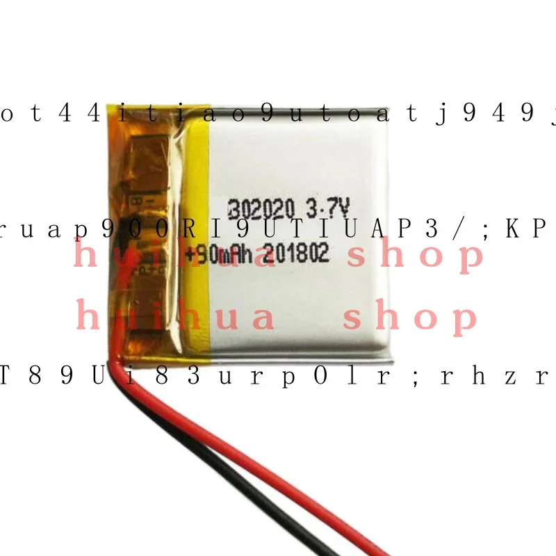 

For 50Pcs Rechargeable 3.7V 90Mah 302020 Li-Polymer Li Lipo Battery Jst-Ph 2Pin 2.0