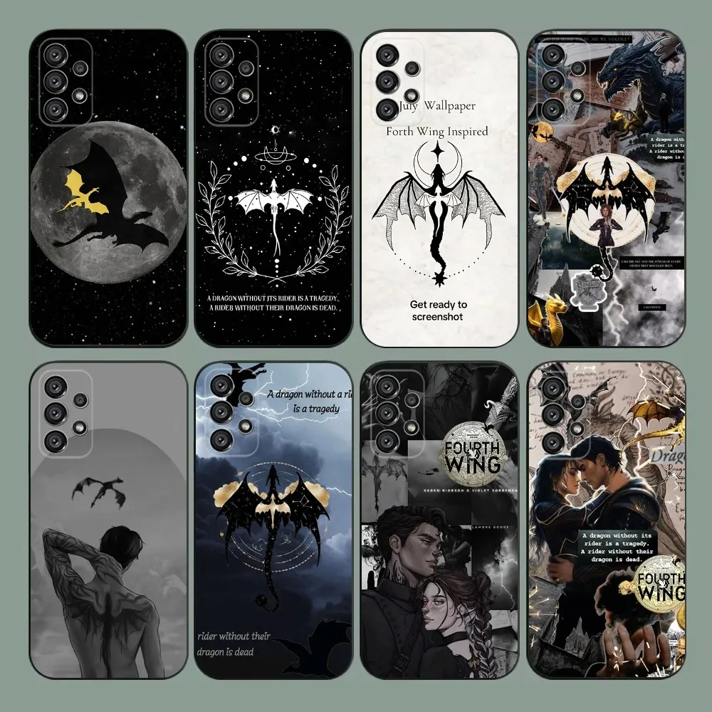

F-Fourth W-Wing Dragon Phone Case For Samsung Galaxy A20,A21s,A22,A31,A32,A52,A53,A72,73,A80,A91 Soft Black Cover