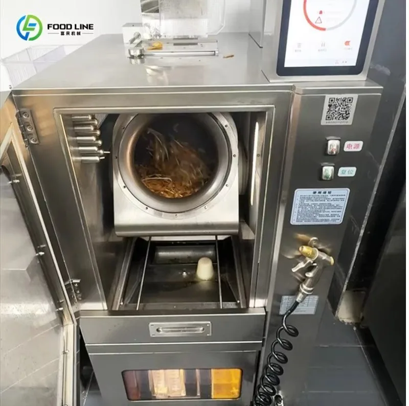 Auto Drum Rotating Gas Electric Fried Rice Automatic Fry Robot Work Machine