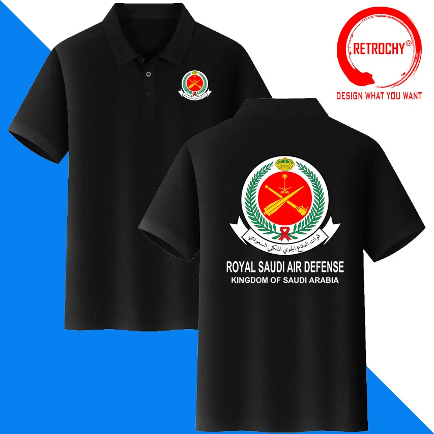 Kingdom of Saudi Arabia Polo Shirt Saudi Arabian Army SA SAU Polo Shirts Country Tactical Military Royal Saudi Air Defense Shirt