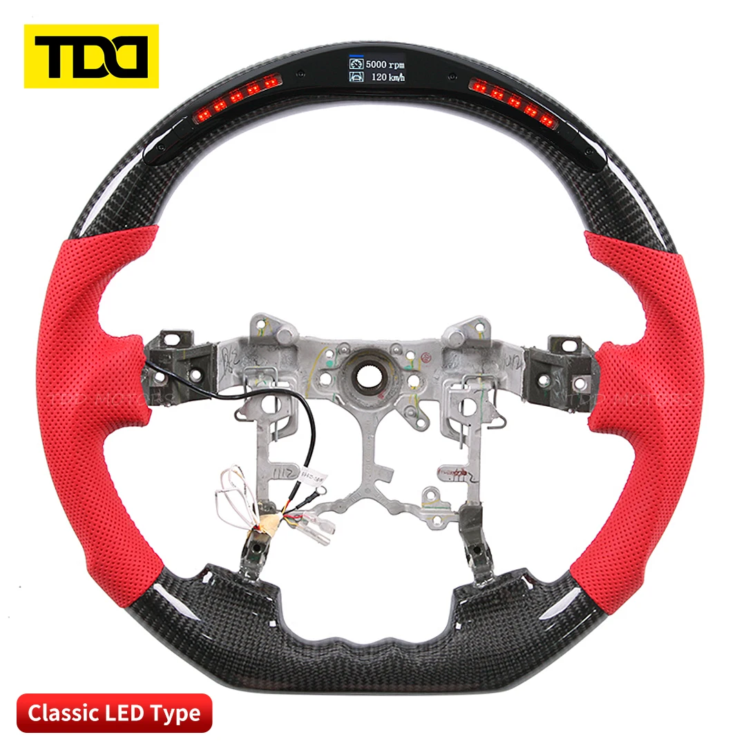 

TDD Carbon Fiber Customized Smart Galaxy Pro LED Steering Wheel For Toyota Reiz