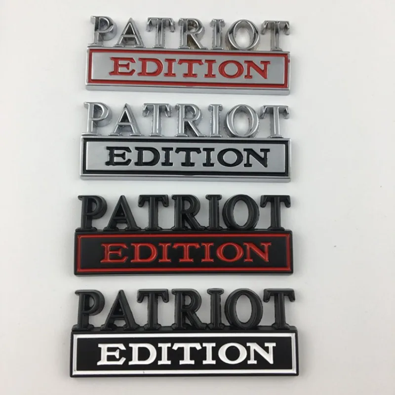 

Metal Leaf Panel Rear Trunk PATRIOT EDITION Logo Sticker Suitable for Jeep,Car,Bicycle,Motorcycle
