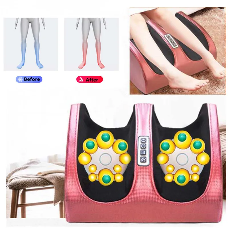 

Электрический вибрирующий массажер, шиацу, массажер для ног, подогрев, инструмент для облегчения боли в ногах
