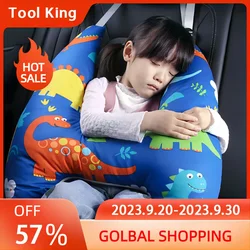 H Shape - Cute Animal Pattern Baby Car Head Support Travel Pillow Cushion Car Seat Child Neck Support, Child Safety Neck Pillow