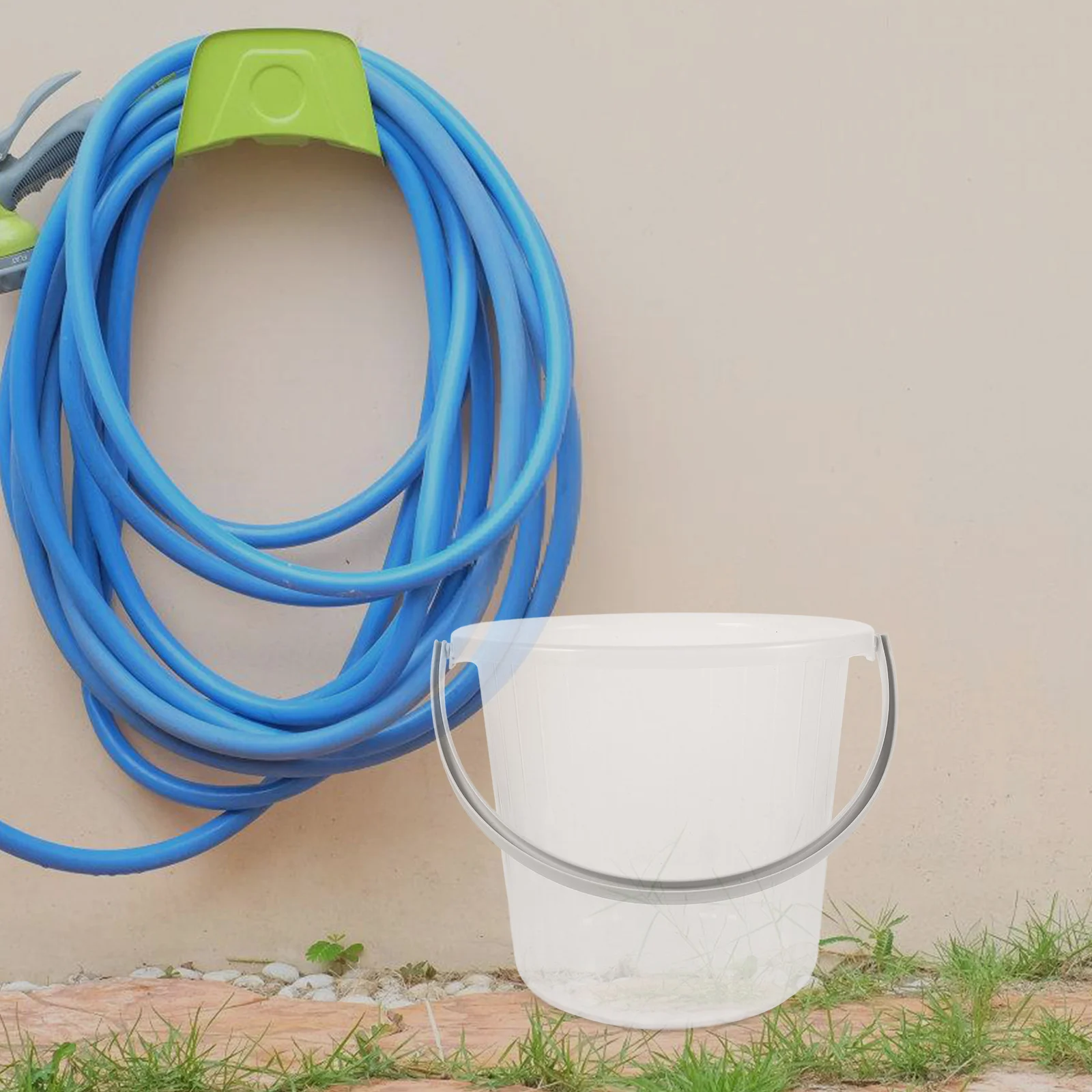 

1048 Large Capacity Thick Plastic Water Bucket Portable Hand Carry Bathing Car Wash Transparent Storage Container