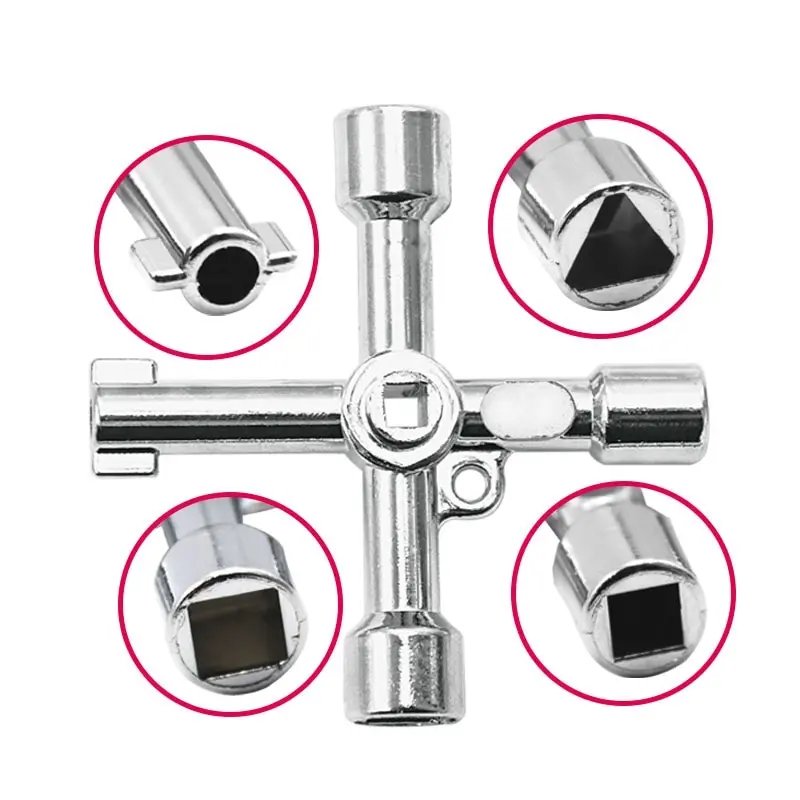 

Multi-Functional Water Utility Triange Key Wrench Plumbing Spanner Square Triangle Train Electrical Cupboard Elevator Cabinet