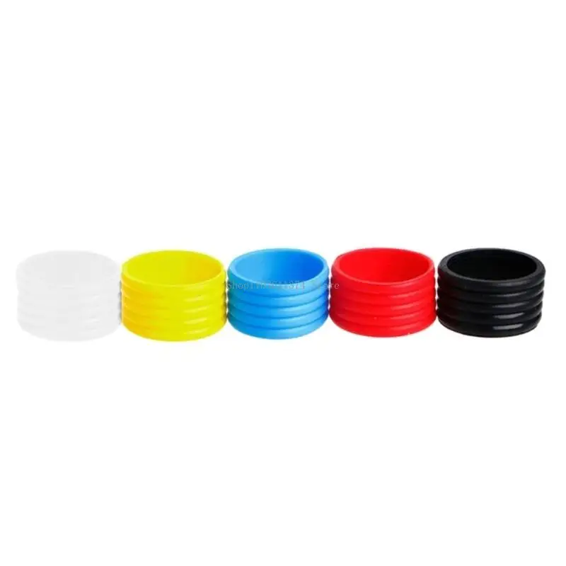 

4Pcs Tennis Racquet Grip Tennis Racket Grip Bands Rubber Rings Non-Slip Badminton Tennis Absorbent Overgrips in Place
