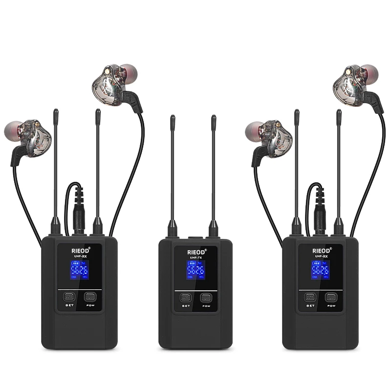 نظام ستيريو سماعات مراقبة لاسلكية للعروض المسرحية، العصابات، المطربين، الغناء، البث المباشر، سماعات المراقبة في الوقت الحقيقي