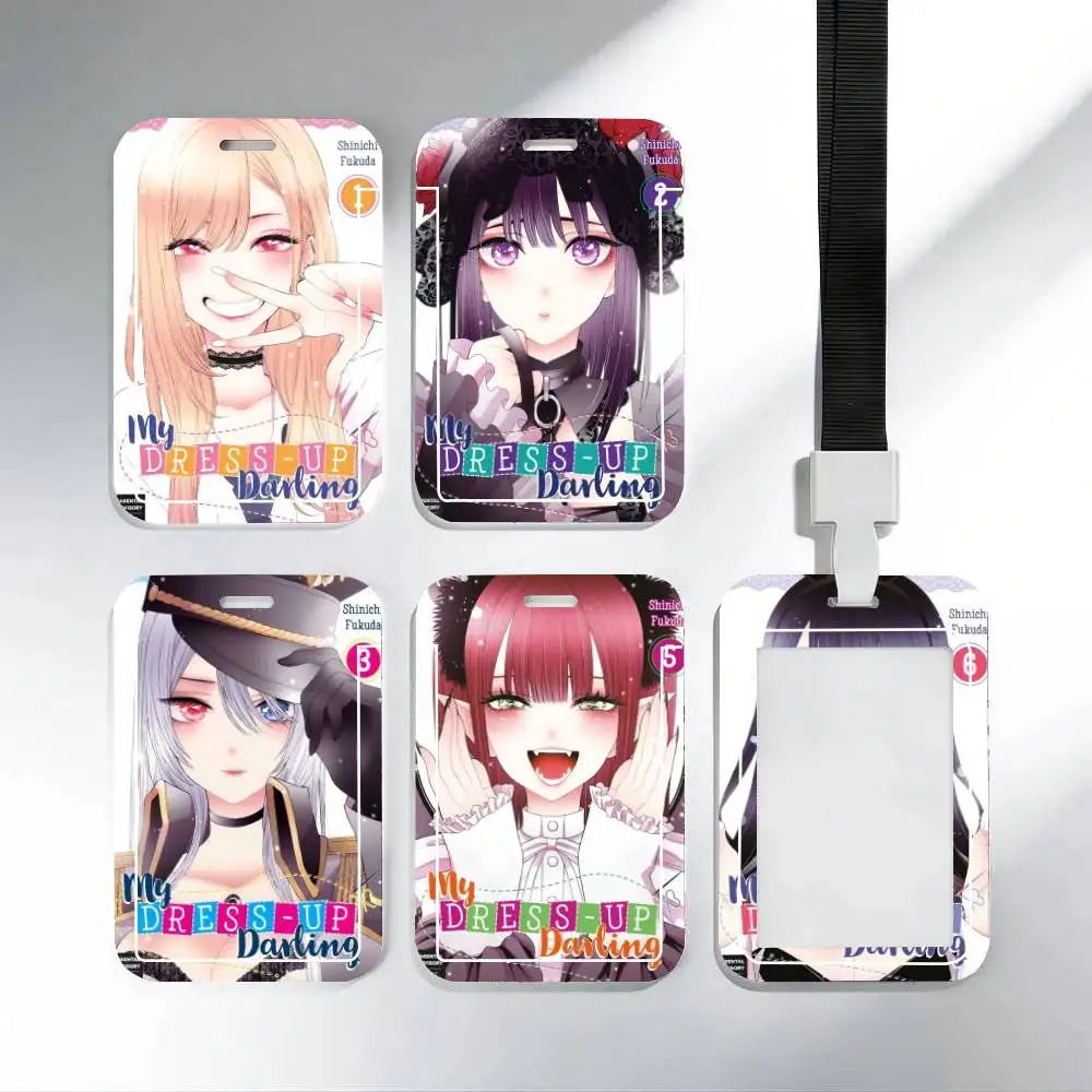 

Держатель для ID-карты/пропуска/ключей с тематикой аниме My Dress-Up Darling, с ремешком на шею и брелоком