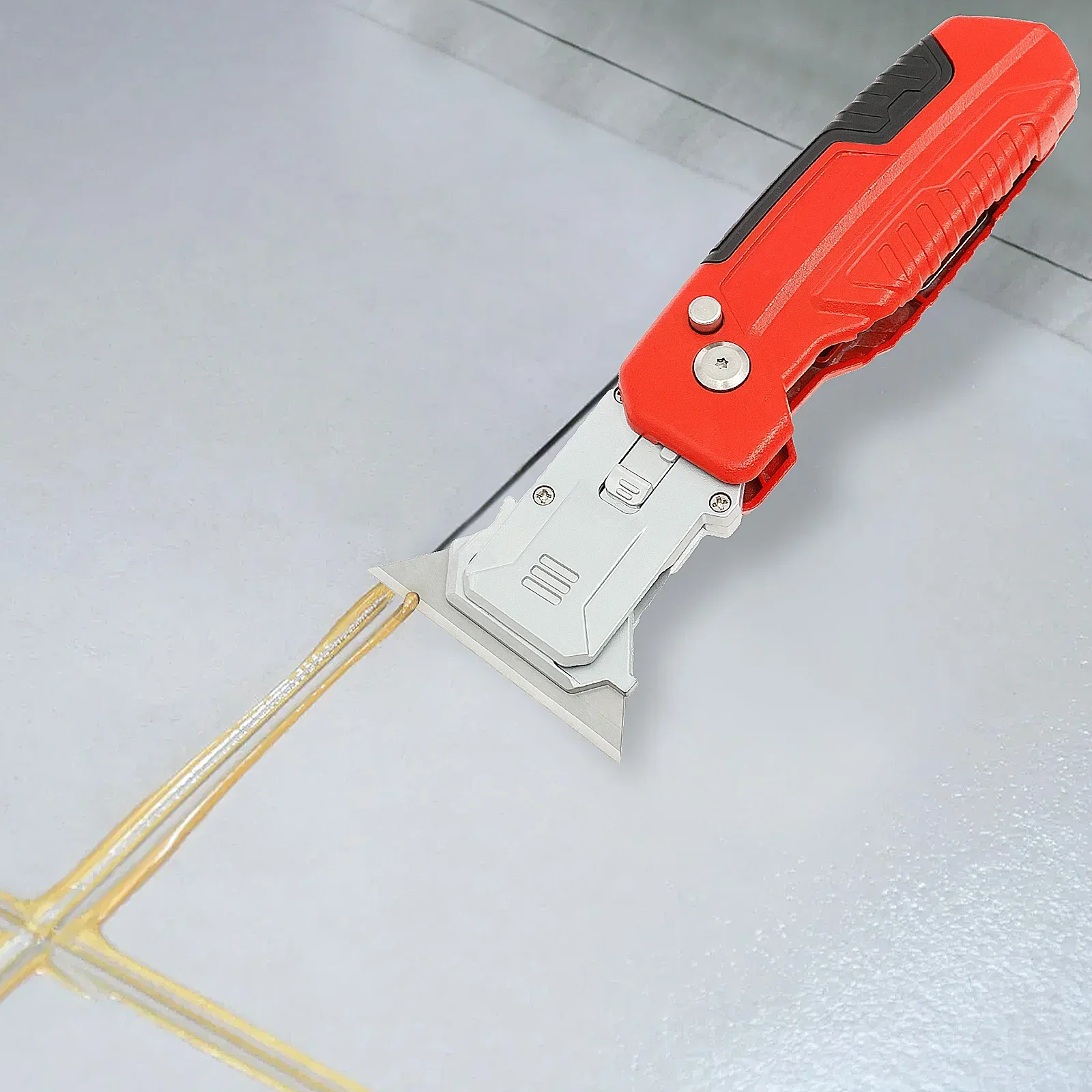 

Adhesive Remove Scraper Folding Shovel Glue Knife Beauty Seam Glue Remover Tool Wall Scraper Cleaning Knife Multifunc Scraper