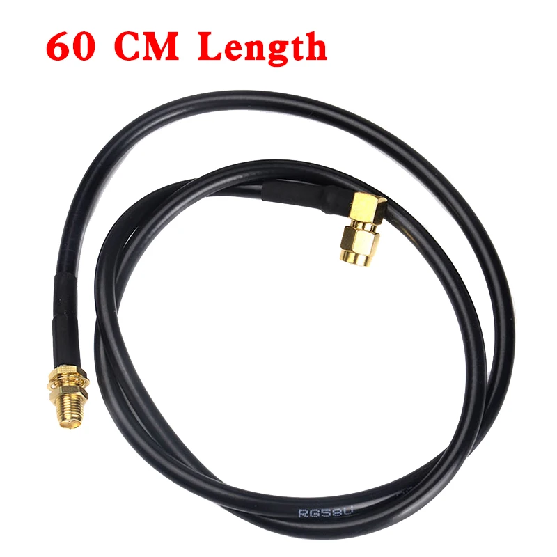 

60/100cm Antenna Extension Cable RG58 SMA Male-Female Radio Coaxial Cable For Baofeng UV-5R UV-82 UV-9R Walkie Talkie