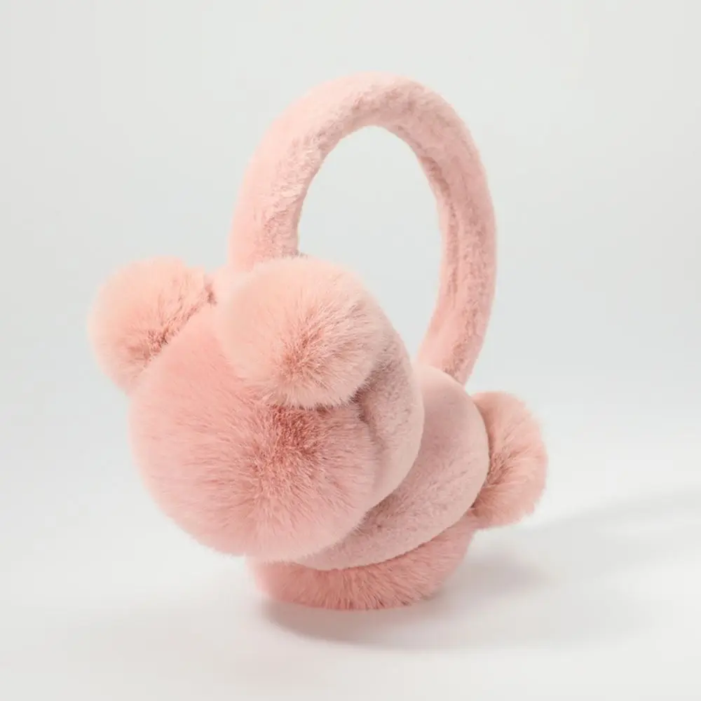 패션 겨울 따뜻한 부드러운 귀마개 두꺼운 방한 귀덮개 인조 모피 귀마개 여성 남성 야외용