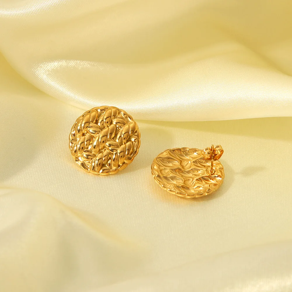 مسمار دائري من الفولاذ المقاوم للصدأ باللون الذهبي مقاس 20 مم على شكل دائري