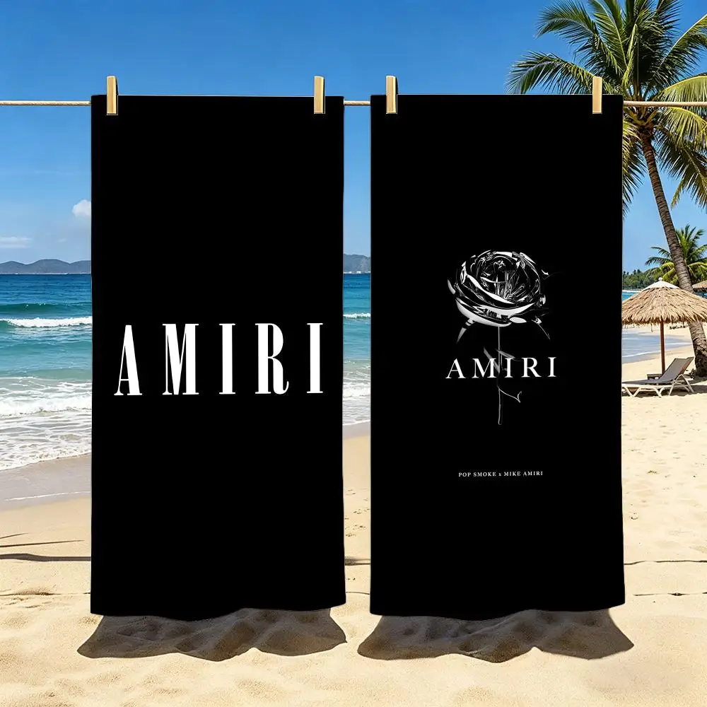 Brand AMIRI Towel Towel Soft Pool Gift For Travel Gym Shower Camping Quick Dry Sports Large Beach Towels view 2