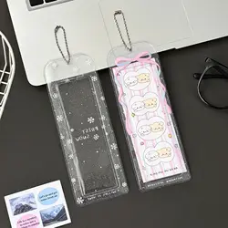 Snowflake Glitter Photo Booth Frames Cartoon Photo Booth Album For 2x6 Inch Photo Strips Wedding Album 2 x 6 Bookmark Holder