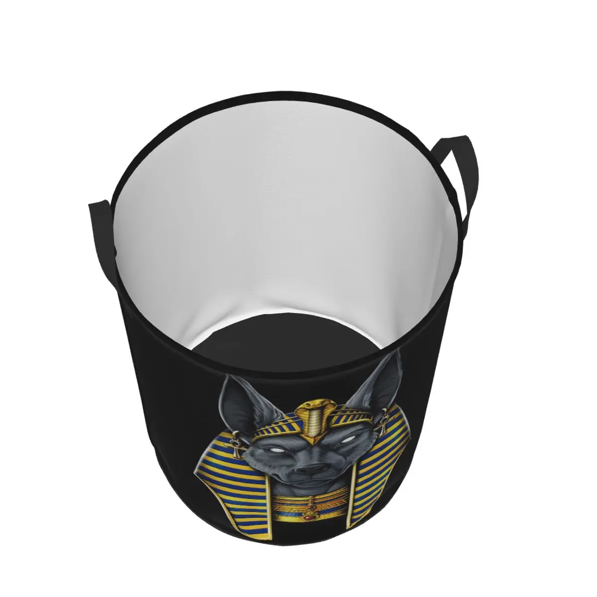 Egyptian God Anubis Foldable Laundry Baskets Dirty Clothes Toys Storage Basket Home Organizer Box view 6