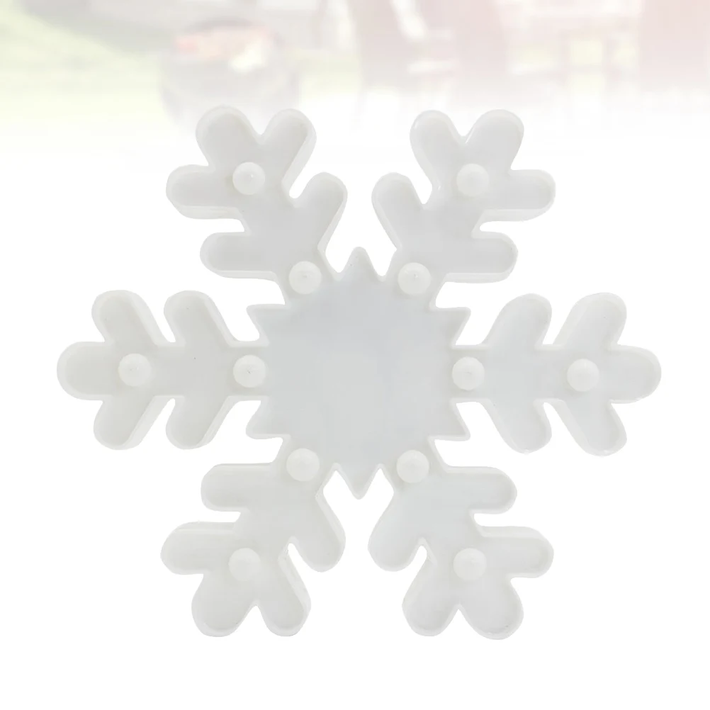 

2Pcs Snowflake Night Light LED Lamp Snow Table Lamp Christmas Decor Child Bedroom Party Wedding Banquet Gift