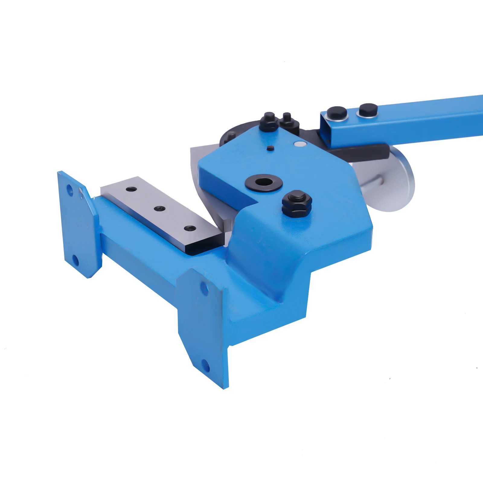 Robuste manuelle Blechschere, manuelle Metallschere zum Schneiden von 1/4 Zoll dickem Stahlblech, 23/4 Zoll x 1/4 Zoll flachem Stahl – Detail 6