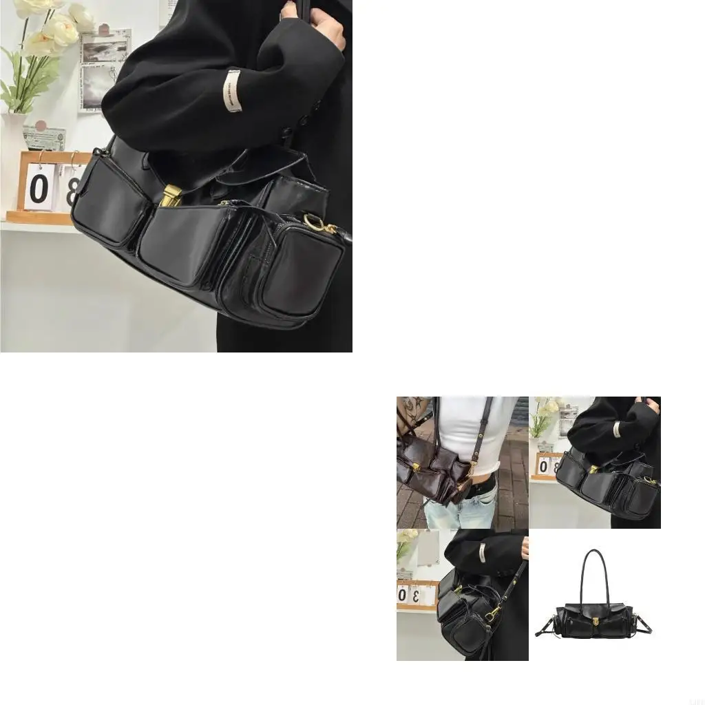 

Pu Leather Purse Clutch Shoulder Toted Handbag Shoulder Bag for Women Girls Crossbody Bag with Removable Straps Gifts