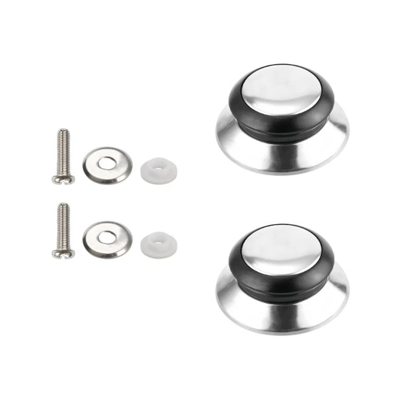 2Pieces Practical Replacements Pot Lid Handle Knobs for Slow Cooker Lid Heat Resistant and Comfortable Grip Designs 37JD