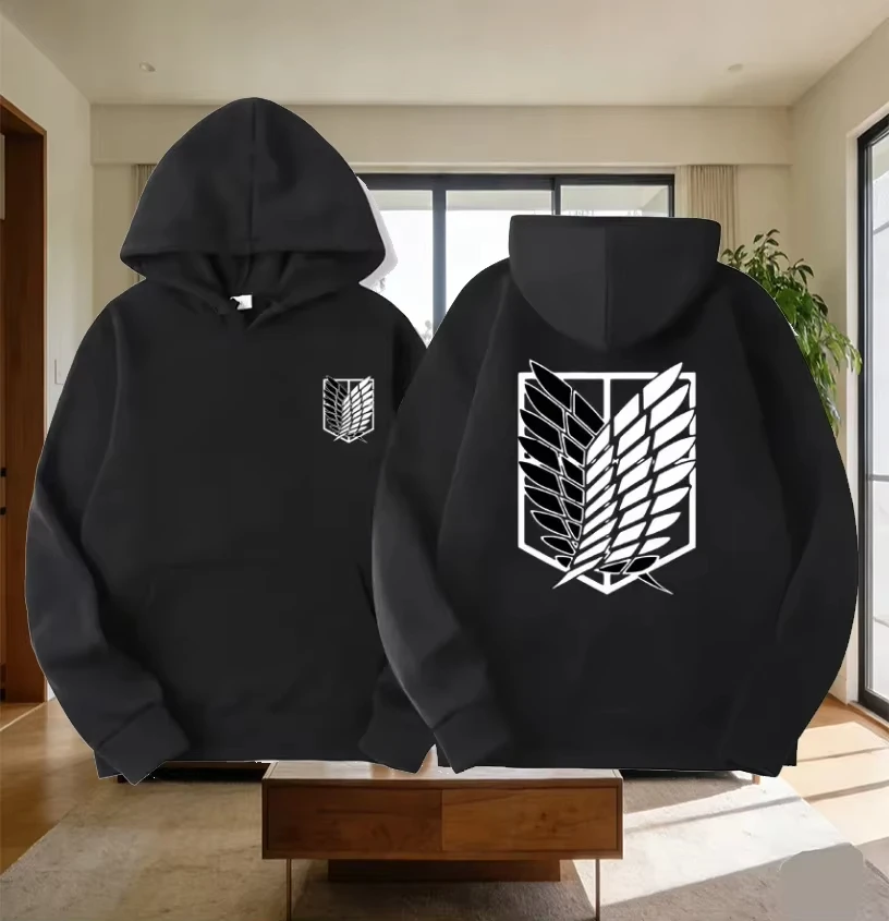 Japan Anime Attack on Titan Men Hoodies Spring Autumn Hip Hop Casual Pullover Top Hoodie Fashion Sweatshirts Jogging Sportswear