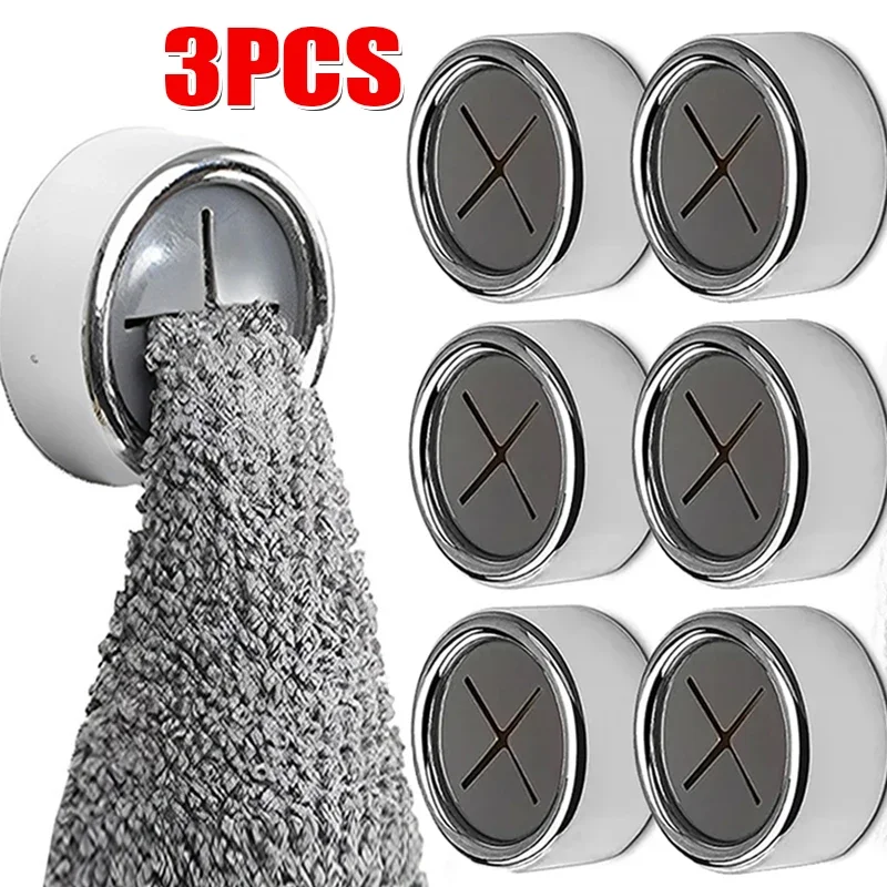 4/1Pcs Towel Plug Holders Self Adhesive Wash Cloth Clip Kitchen Rag Grabber Bathroom Towels Hanger Hook Household Storage Holder