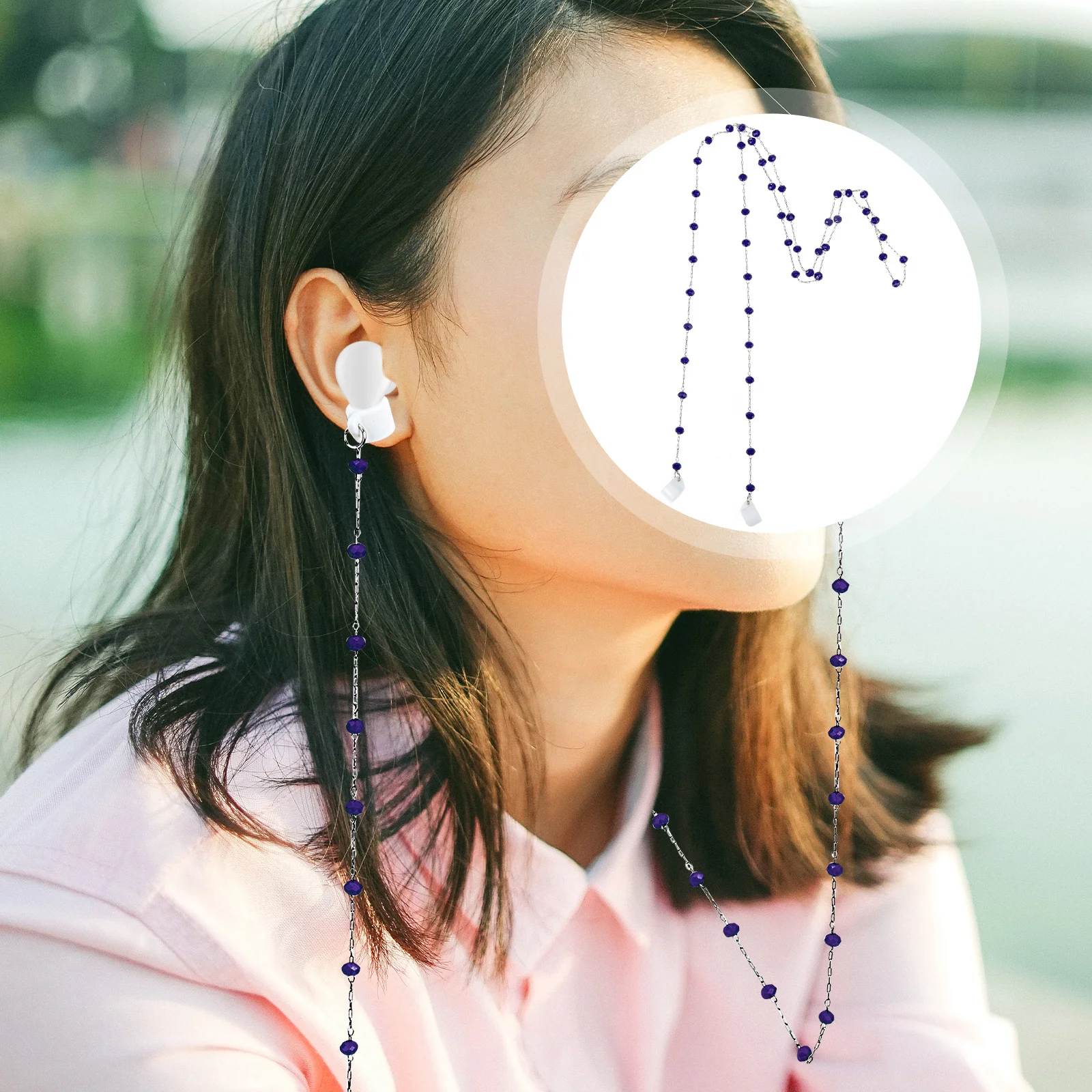 

Earphone Chain Exquisite Craftsmanship Lightweight Anti-Lost Sport Headphone Holder Portable Jewelry