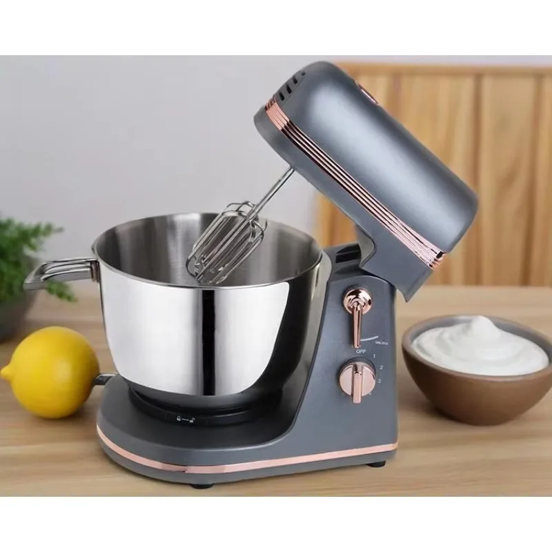 High Quality Home Multifunctional Stainless Steel Electric Food Mixers Standard Dough Machines Mixing Bowl Kitchen Stand Mixer