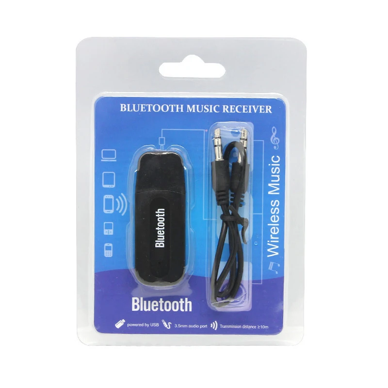 1 шт. новый USB Bluetooth-адаптер автомобильный динамик беспроводной аудио Bluetooth Stick 3,5 мм Bluetooth аудиоприемник