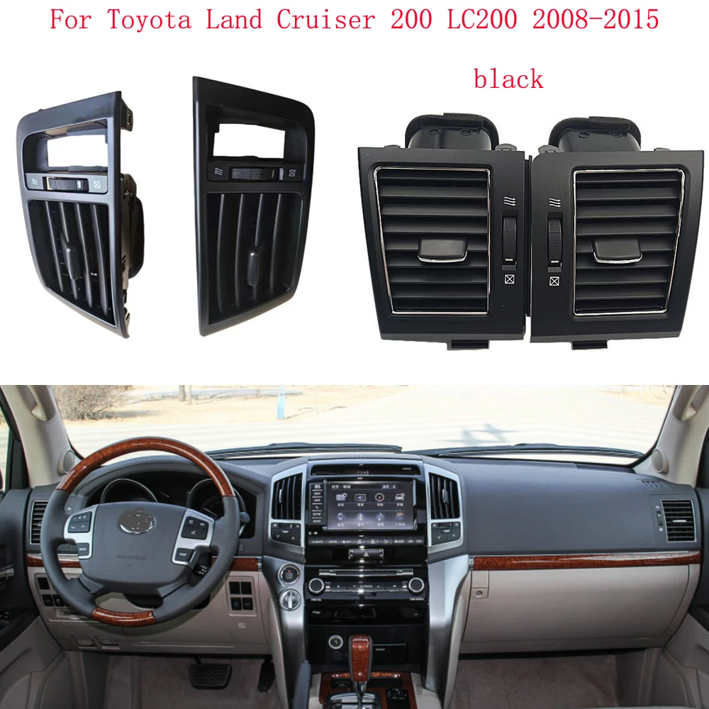 

Для вентиляционных отверстий Toyota Land Cruiser 200 LC200 2008 2009 2010 2011 2012 2013, автомобильный кондиционер, выходная решетка, автомобильный Стайлинг