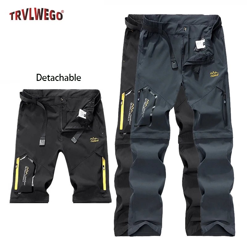 Men's Slim Fit Lightweight Casual Pants Multi-Pocket Quick Dry for Travel Camping Hiking Fishing - Spring Summer Wear