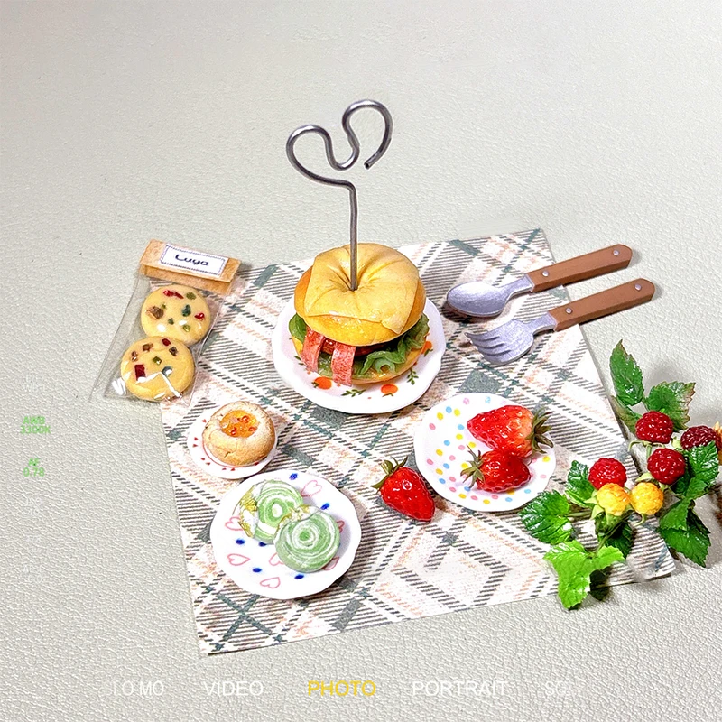 Miniatures de maison de courses, 4 pièces, échelle 1:12, jouet, accessoires de décoration pour la maison