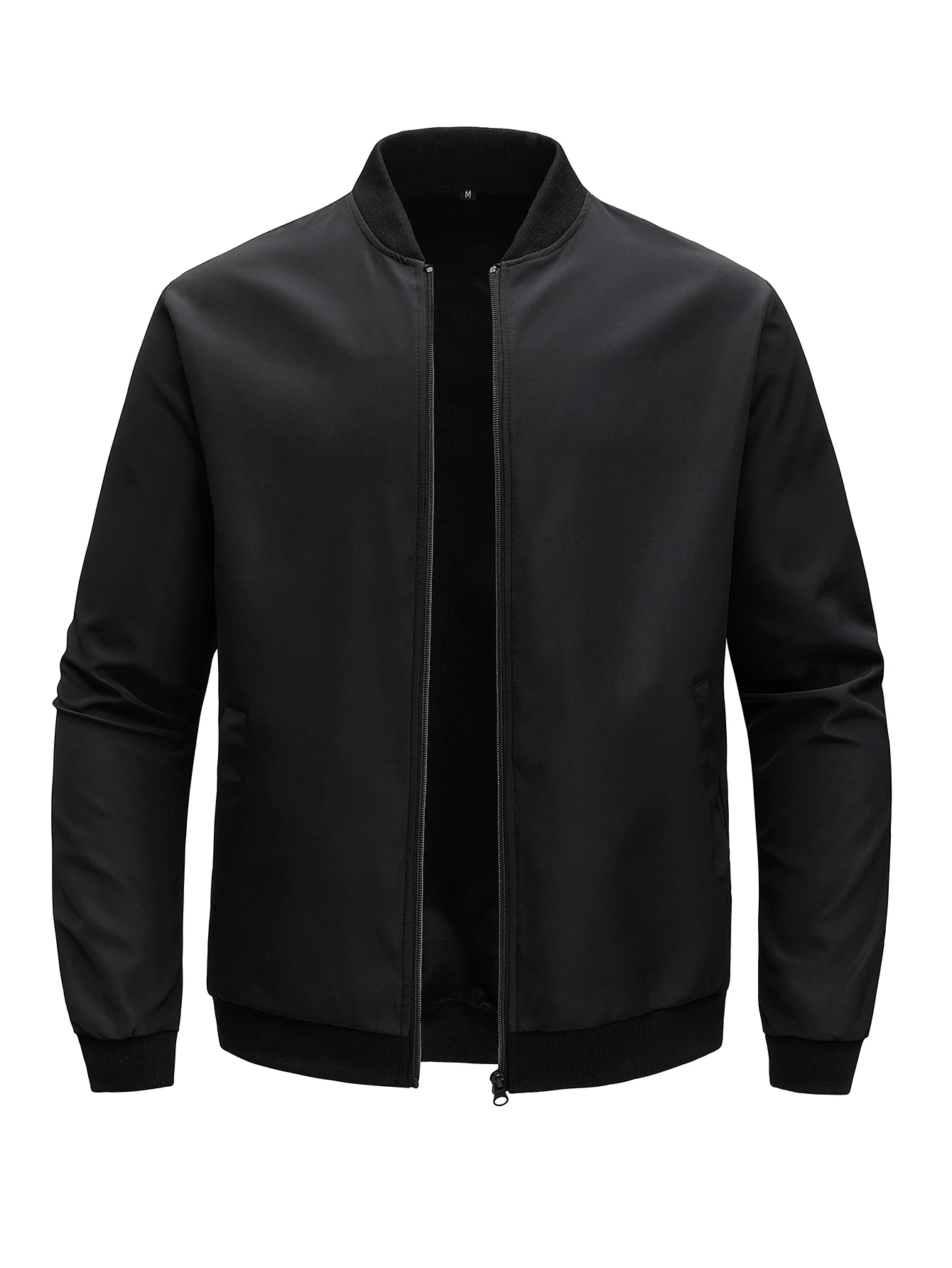 

2026 Spring and Autumn New Baseball Collar Short Loose Solid Color Jacket Men's Business Casual Thin Coat Trend Coats