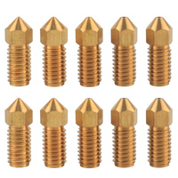 10Pcs Nozzles 3D Printer Part Size 0.2,0.4,0.6,0.8,1.0mm Brass Nozzle Extruder Tips for AnkerMAKE M5