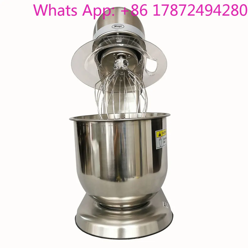 Stainless Steel Stand Mixer 10L Planetary Dough Kneader Food Mixing Chef Equipment