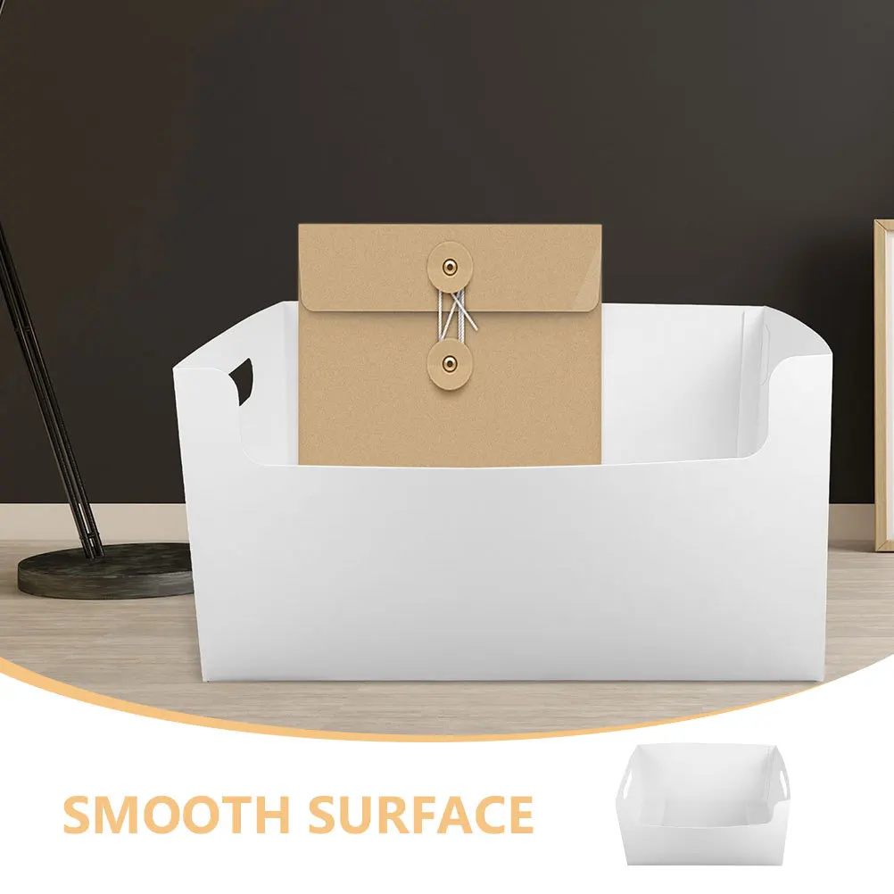 3pcs Magazine File Holder Abs Desktop Organizer For Documents Papers Magazines Storage Box Sundries Basket Household Organizer